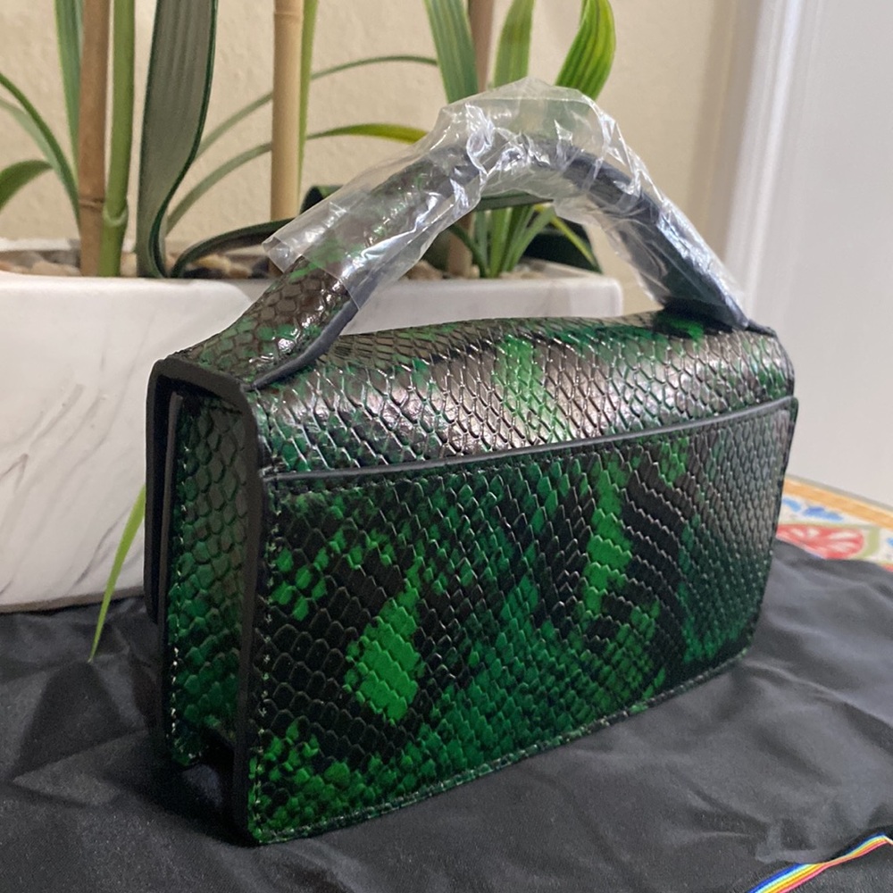 Kurt Geiger XS Bond Green Top Handle Crossbody Bag - Picture 3 of 13